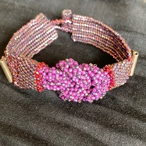 Beautiful, hand beaded by a private, talented beader/designer of women’s jewelry